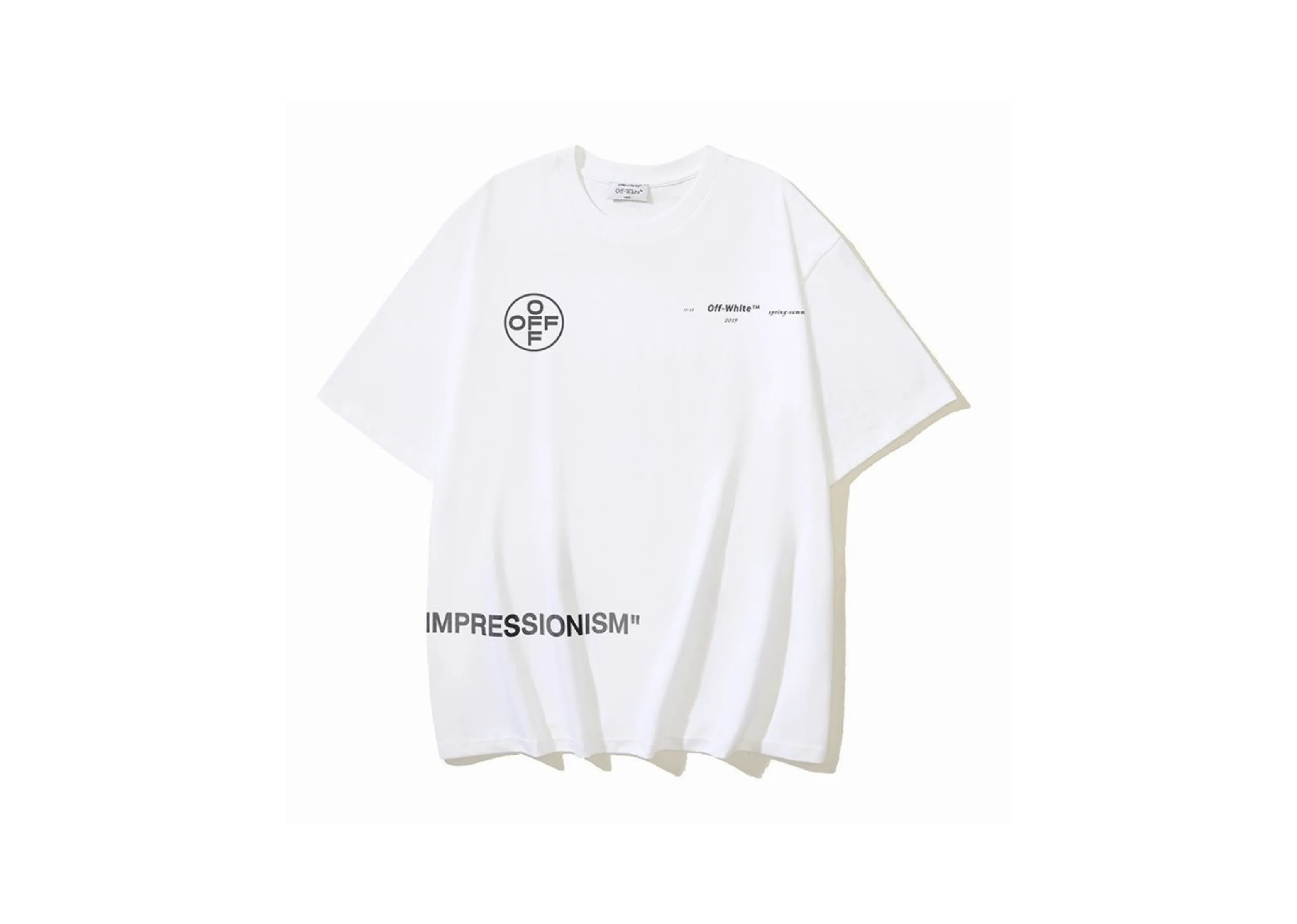 Off-White - Printed 'Impressionism' White T-Shirt