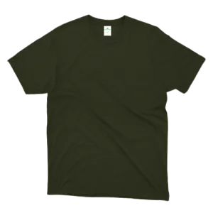 Olive Green Plain T-Shirt