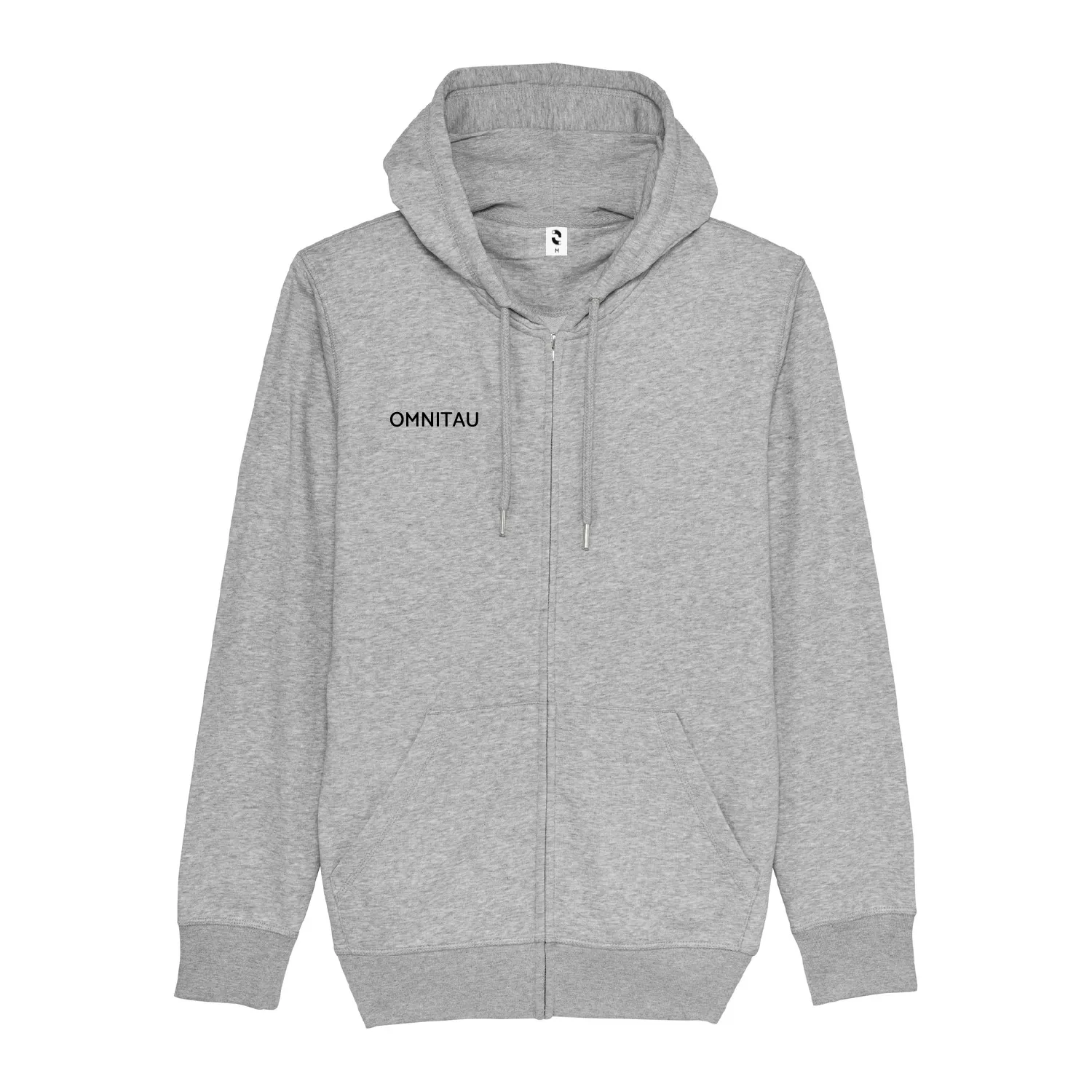 Omnitau Kid's Team Sports Organic Cotton Full Zip Hoodie - Heather Grey