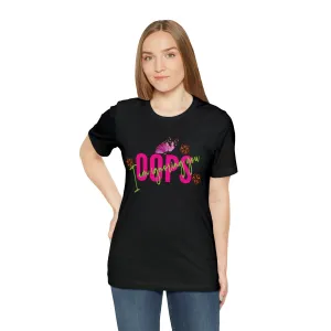 Oops Black T-Shirt | Colorful Funny Tshirt | Sorry Graphics T Shirts Apparel | Lose tee | Sympathy Card Short Sleeve Tee