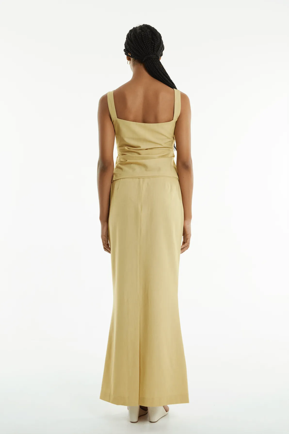PARADIGM FLUTED MAXI SKIRT | CITRUS