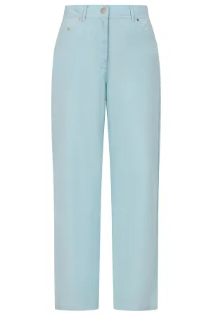 Pastel Blue 'Casey' Relaxed Trousers