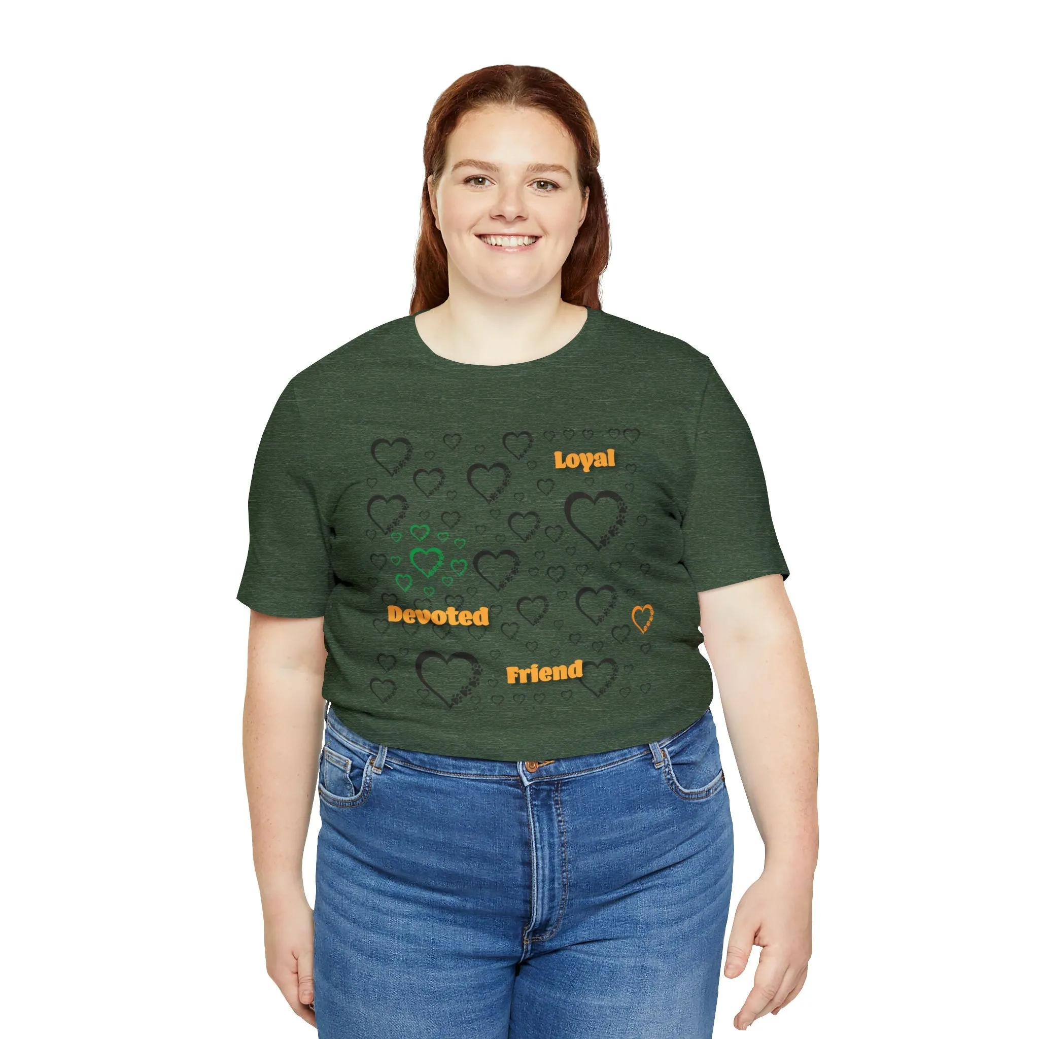 Paws T-shirt | Best Friends | Loyalty and Devotions | paw print Shirt Pattern | Inspirational Words | Paw Prints T-shirt