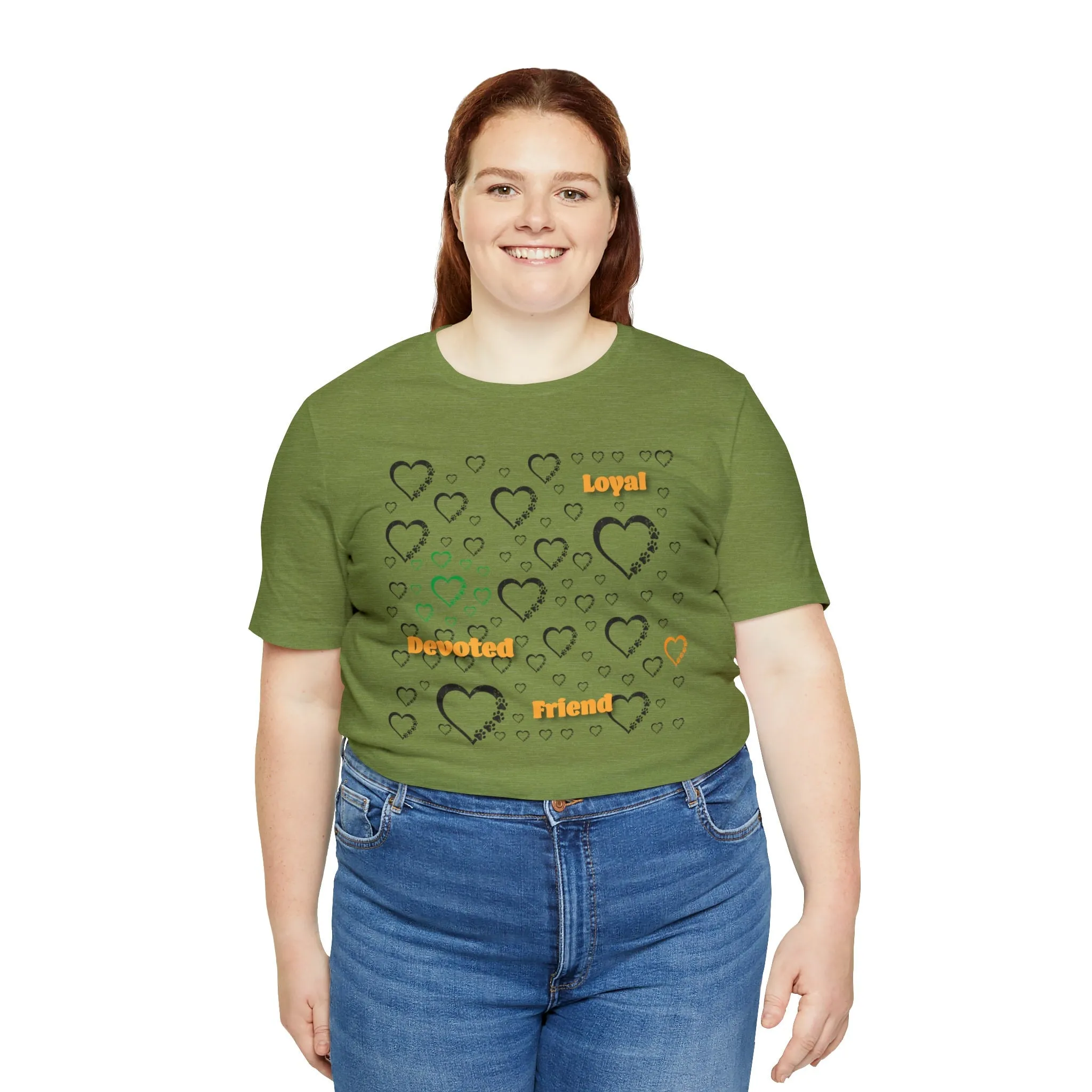 Paws T-shirt | Best Friends | Loyalty and Devotions | paw print Shirt Pattern | Inspirational Words | Paw Prints T-shirt