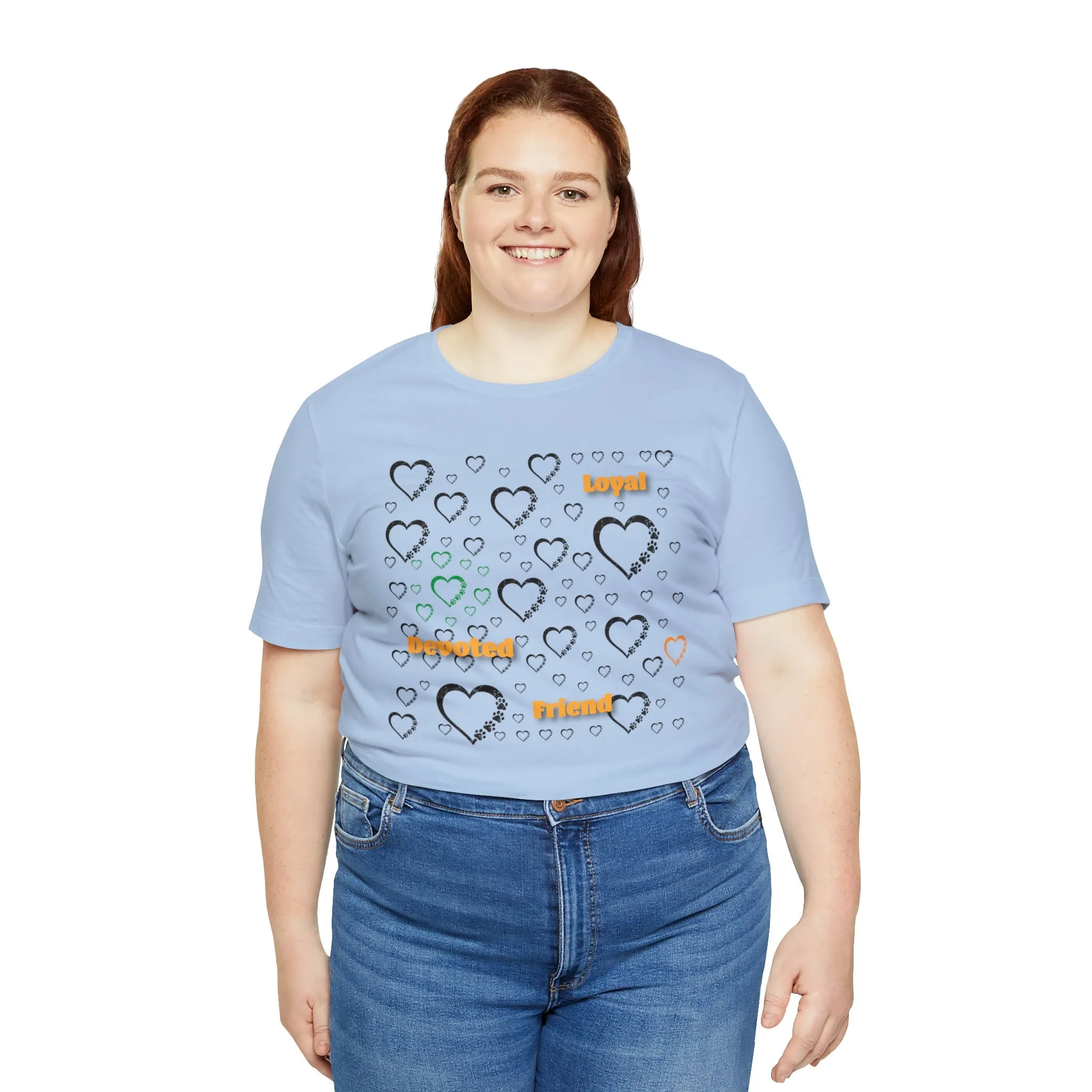 Paws T-shirt | Best Friends | Loyalty and Devotions | paw print Shirt Pattern | Inspirational Words | Paw Prints T-shirt