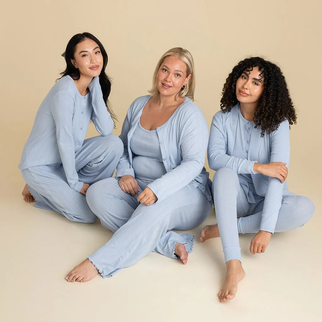 Periwinkle Women's Pointelle Pants