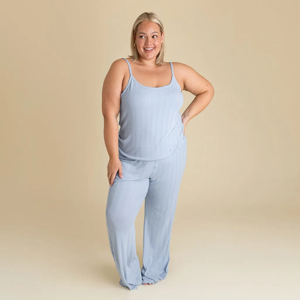Periwinkle Women's Pointelle Pants