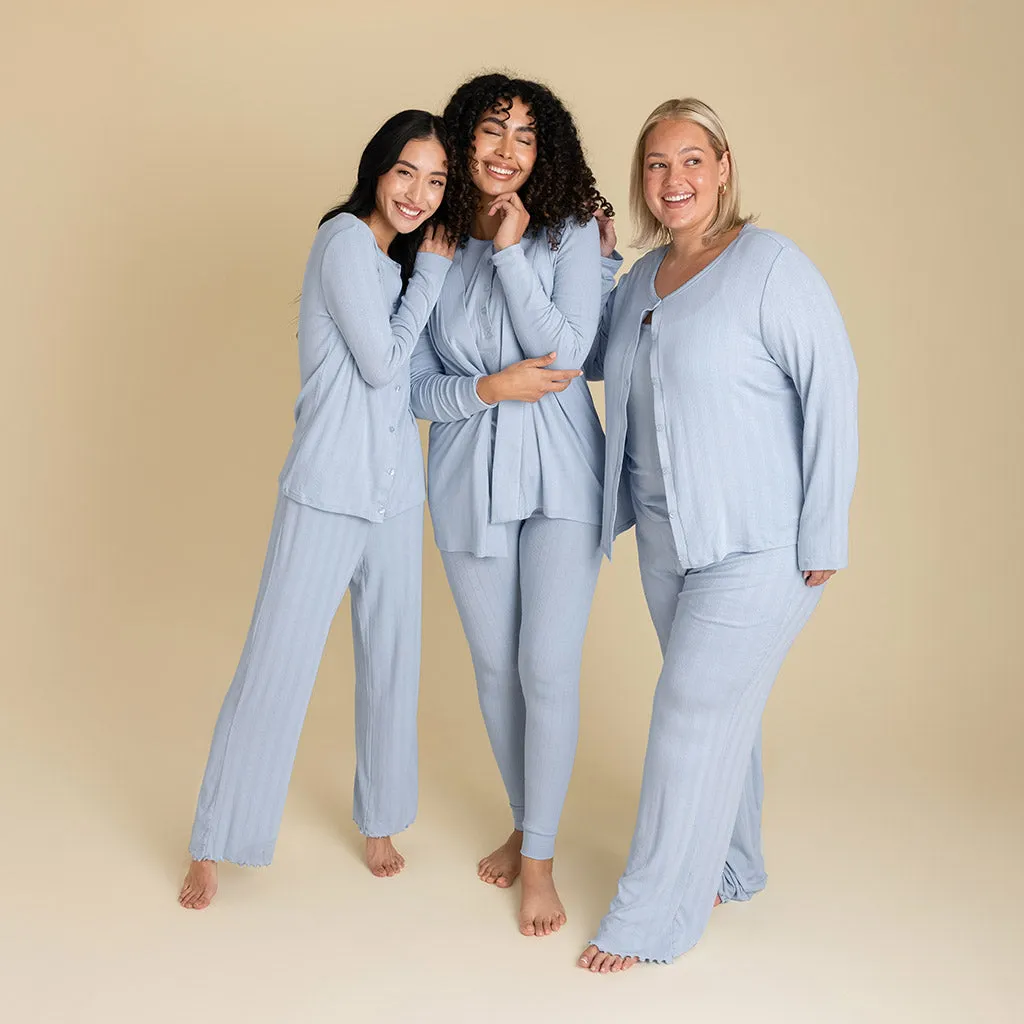 Periwinkle Women's Pointelle Pants