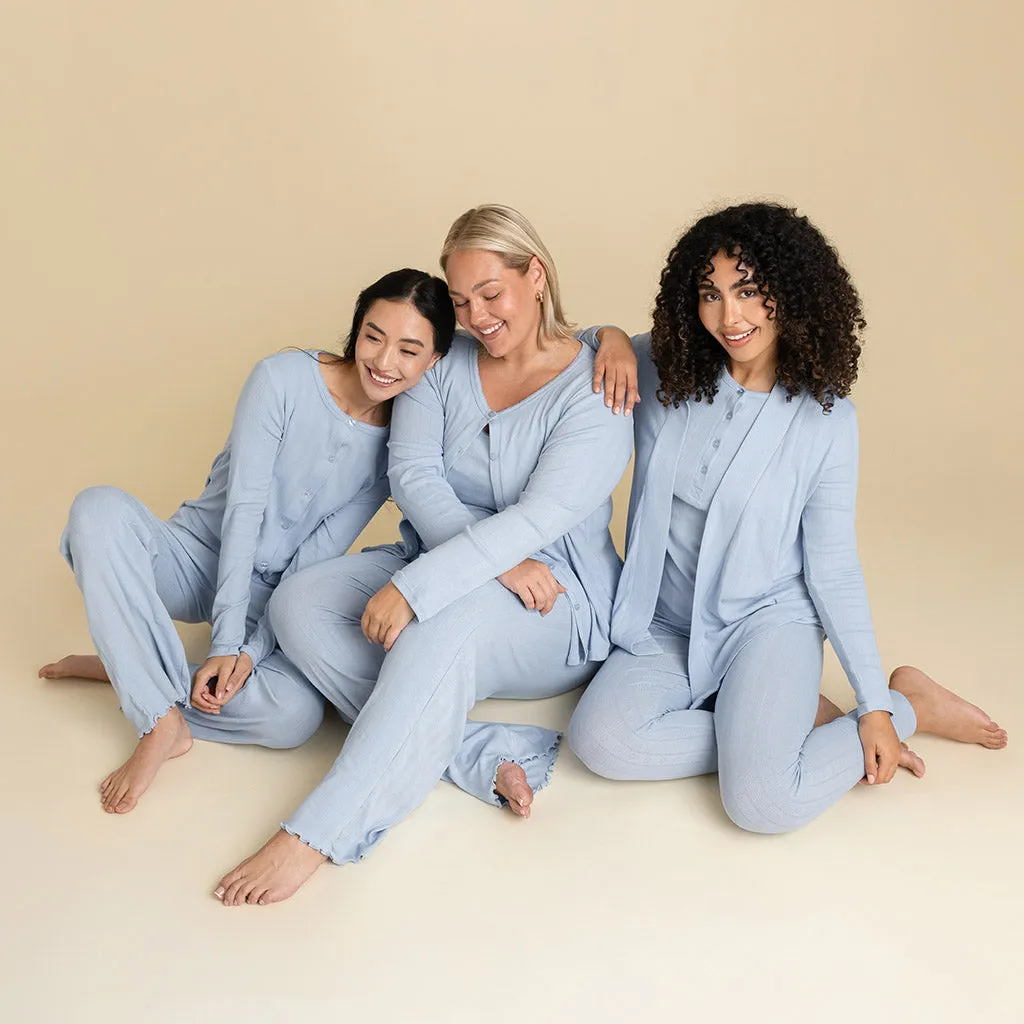 Periwinkle Women's Pointelle Pants