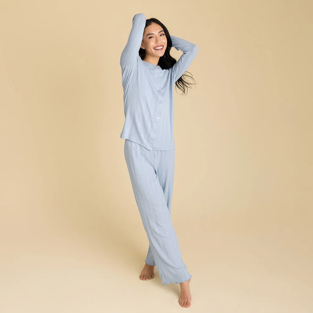 Periwinkle Women's Pointelle Pants