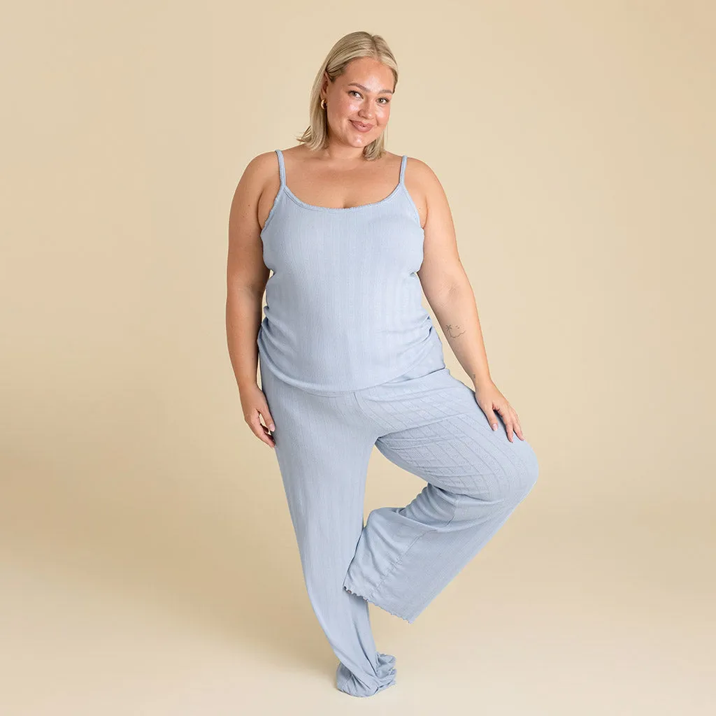 Periwinkle Women's Pointelle Pants