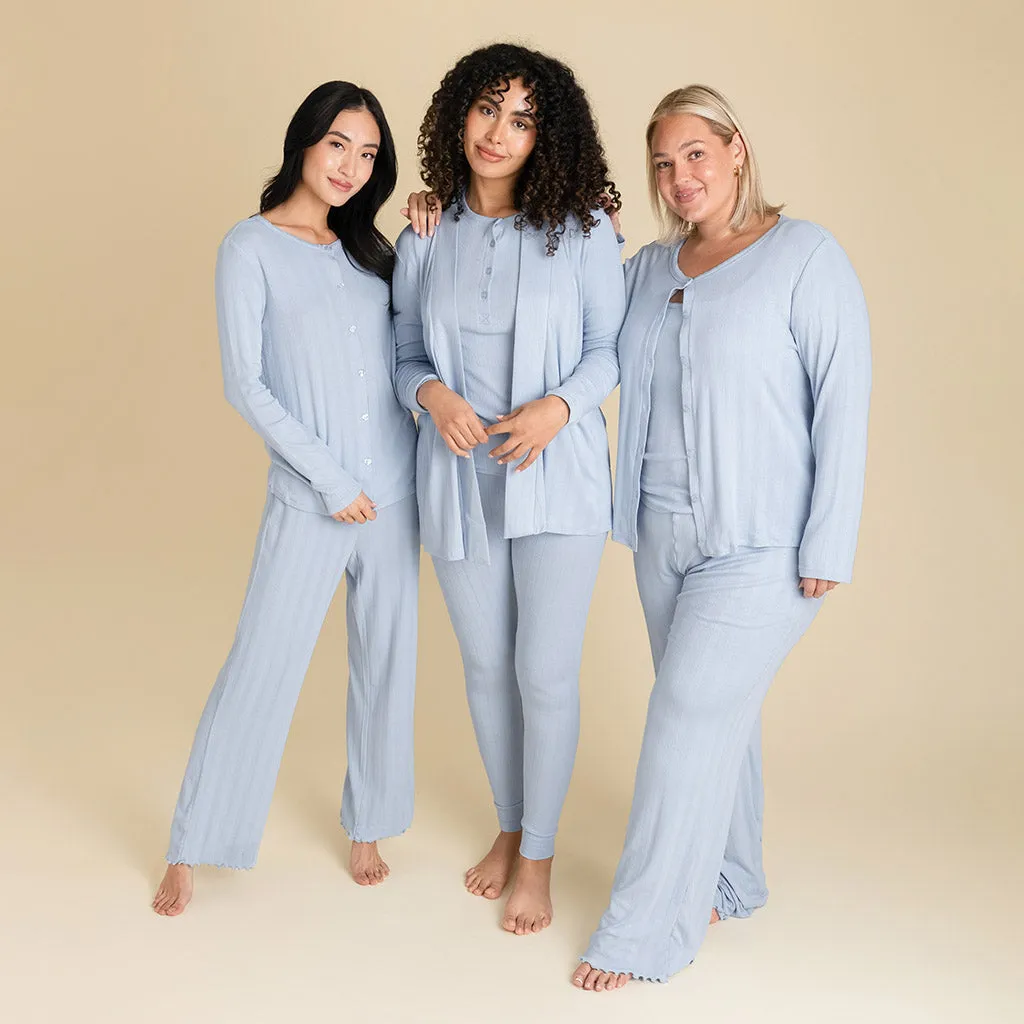 Periwinkle Women's Pointelle Pants