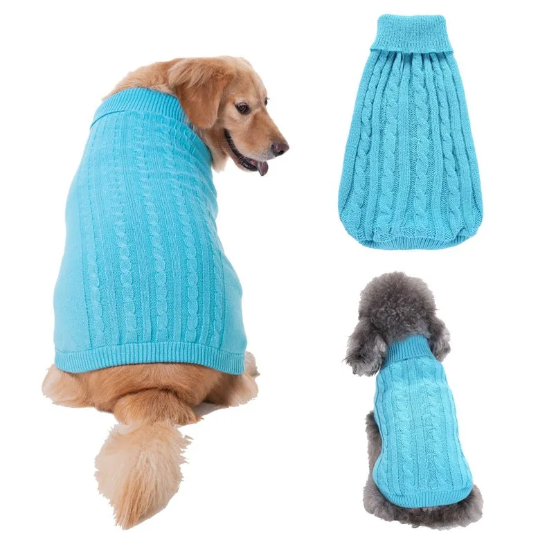 Pet Winter Clothes Classic Dog Blank Sweater