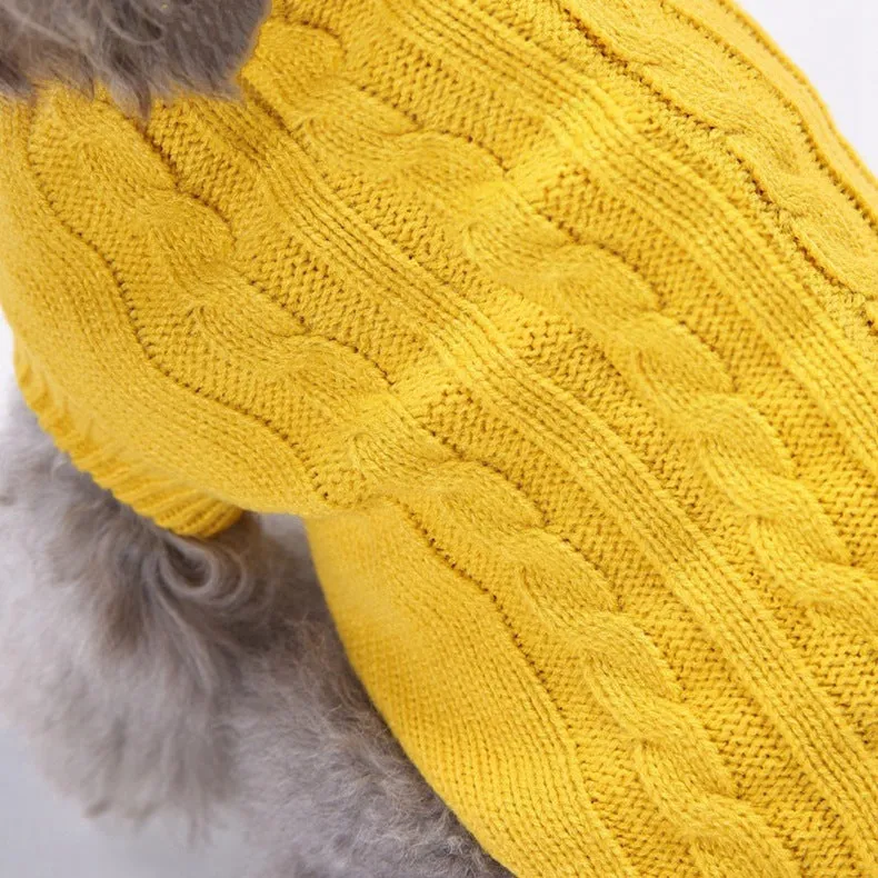 Pet Winter Clothes Classic Dog Blank Sweater