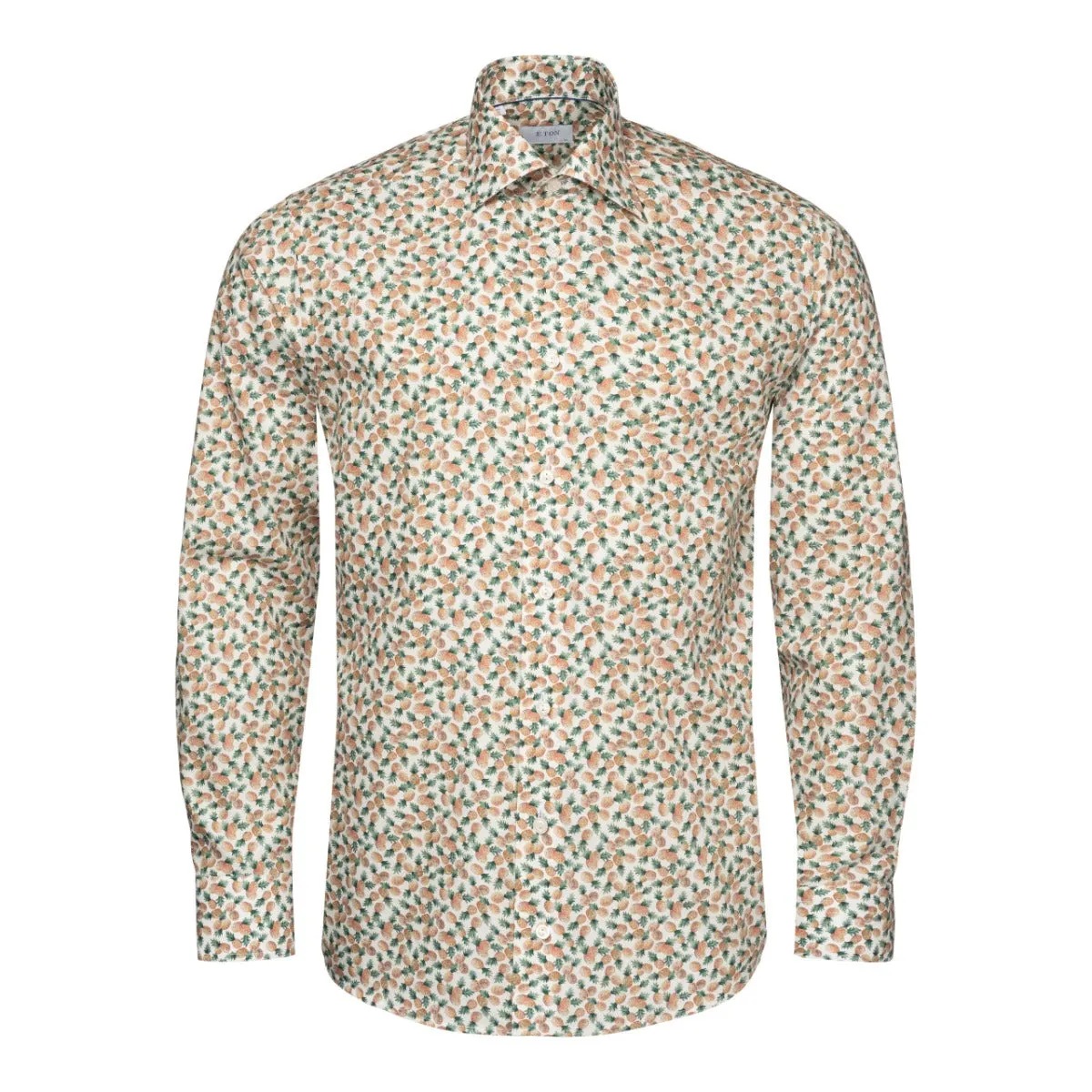 Pineapple Print Cotton-TENCEL™ Slim Fit Shirt