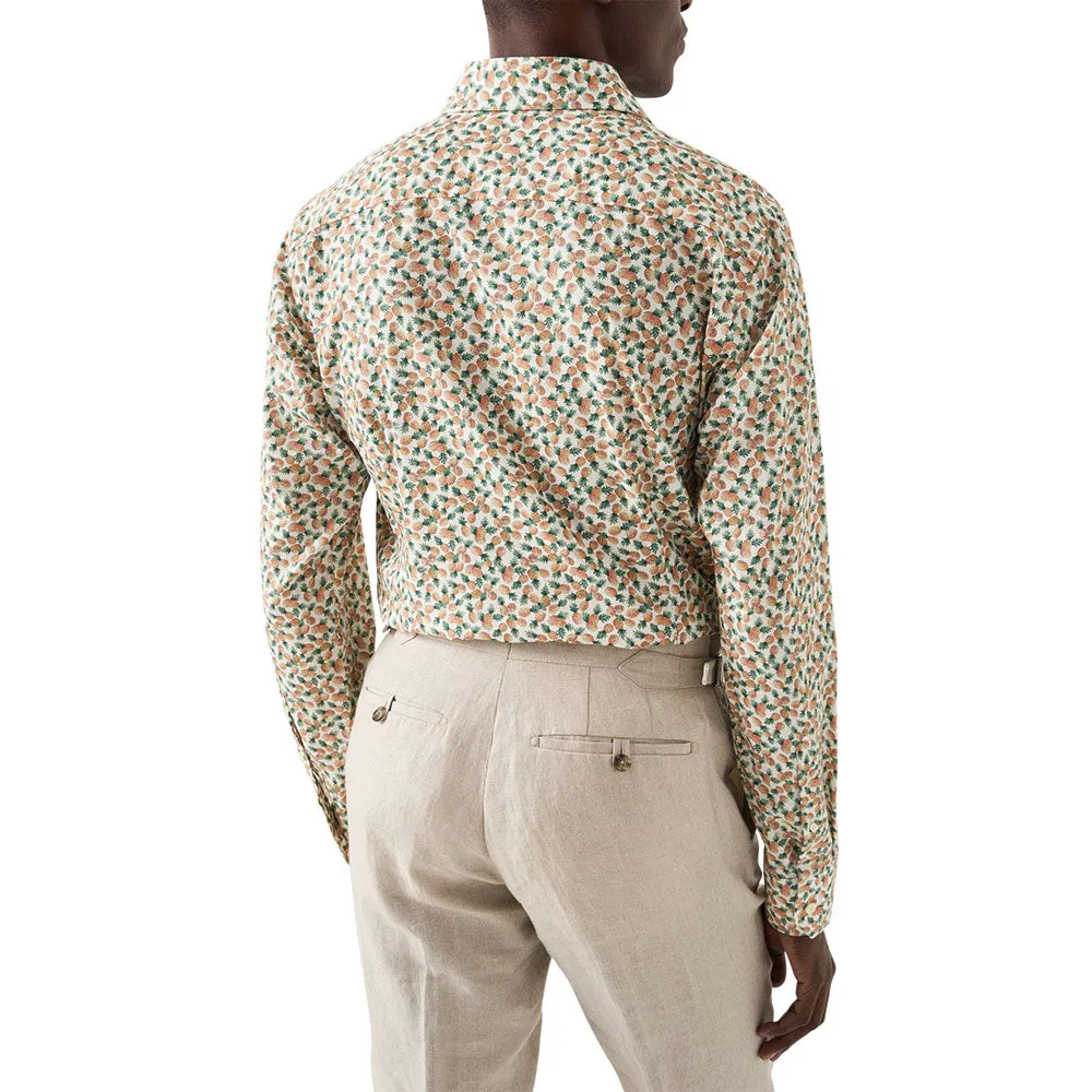 Pineapple Print Cotton-TENCEL™ Slim Fit Shirt