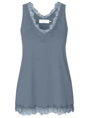 Rosemunde T Silk Lace Top Blue Mirage 4220 639