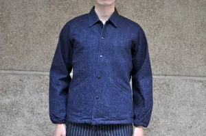 Samurai 15oz "Otokogi" Indigo Dyed Denim Coach Jacket