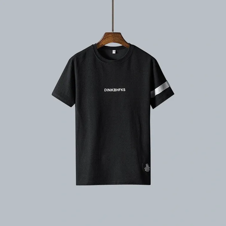Short Sleeve T-Shirt Loose Round-Neck Half Sleeved White TSummer Trendy Tops T-Shirt