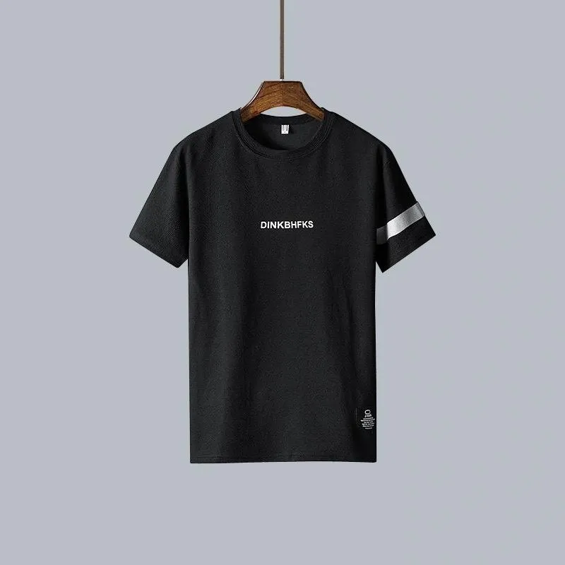 Short Sleeve T-Shirt Loose Round-Neck Half Sleeved White TSummer Trendy Tops T-Shirt