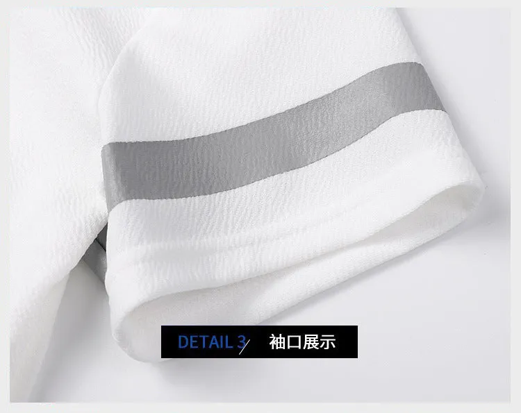 Short Sleeve T-Shirt Loose Round-Neck Half Sleeved White TSummer Trendy Tops T-Shirt