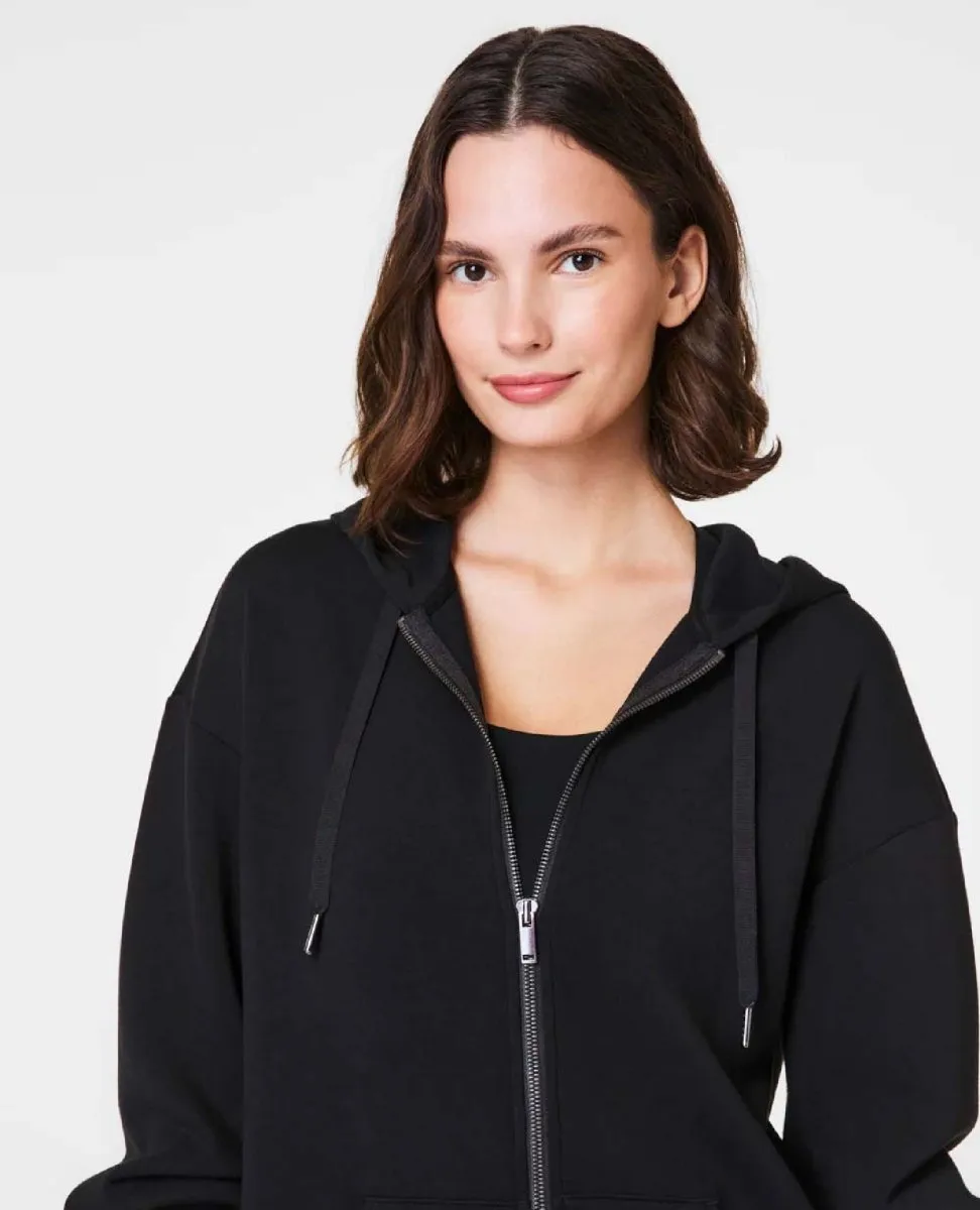 Spanx® Airessentials Full Zip Hoodie Very Black