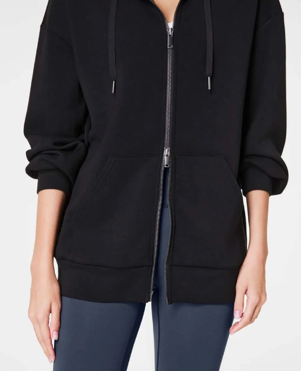 Spanx® Airessentials Full Zip Hoodie Very Black