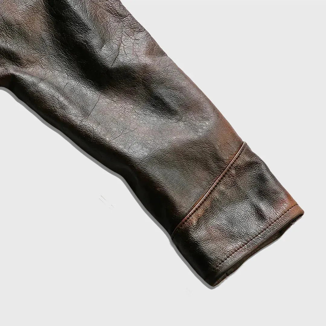 Stylish Men's Leather Jacket By TJS