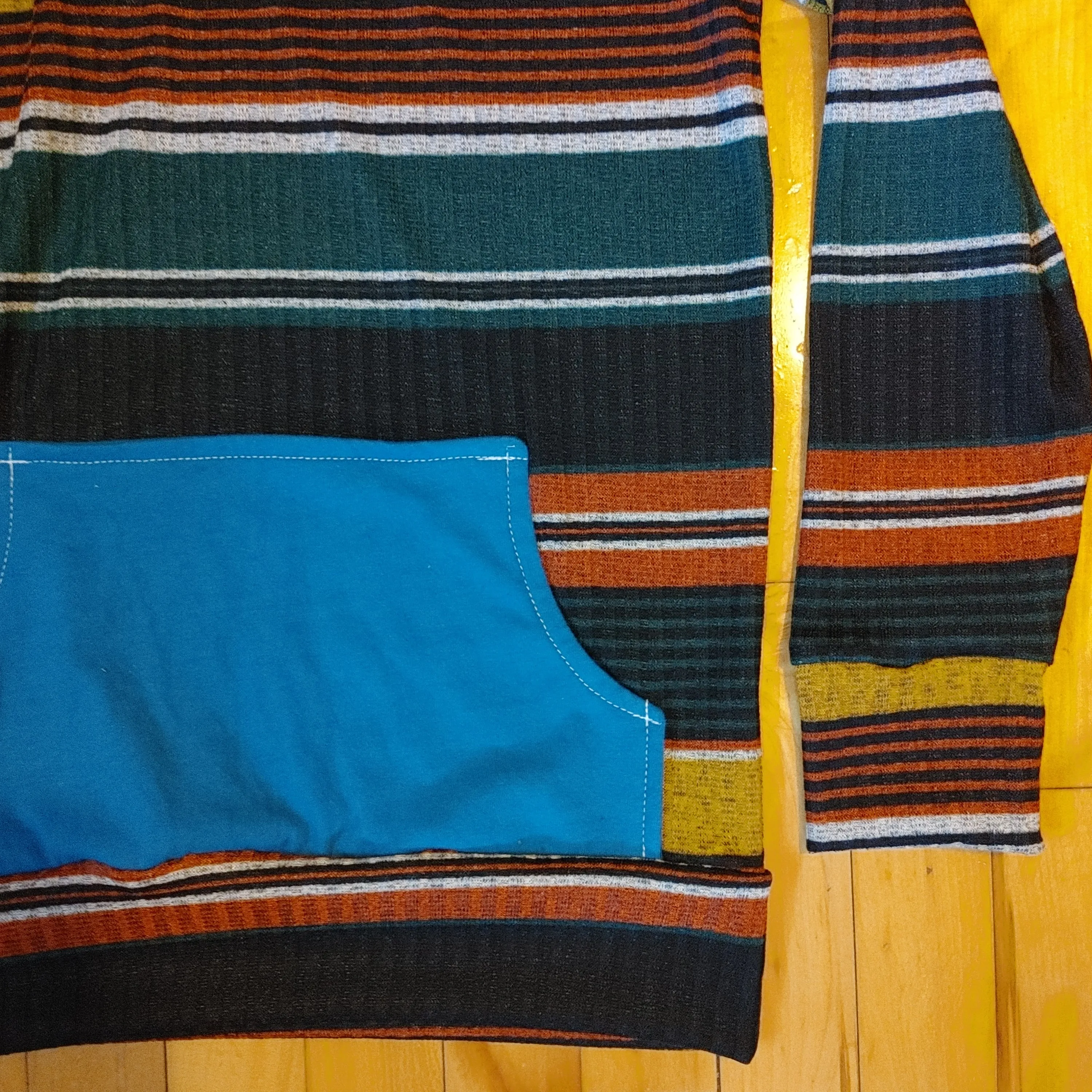 Sweater stripe/Teal (adult)