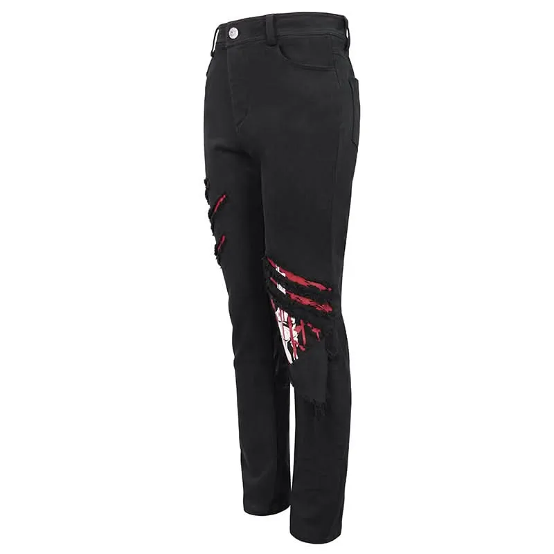 ‘Tokyo Streets’ Punk Ripped Trousers