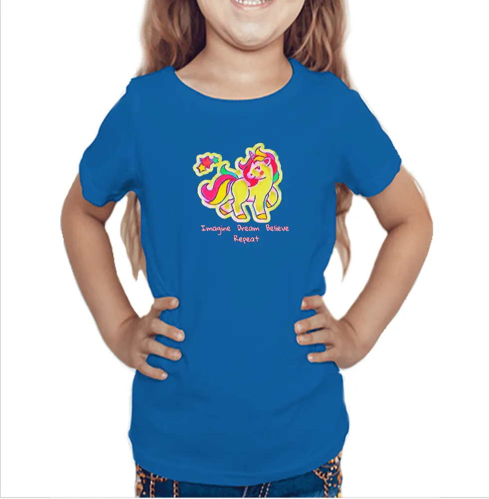 Unicorn Little Girl's T Shirt D20