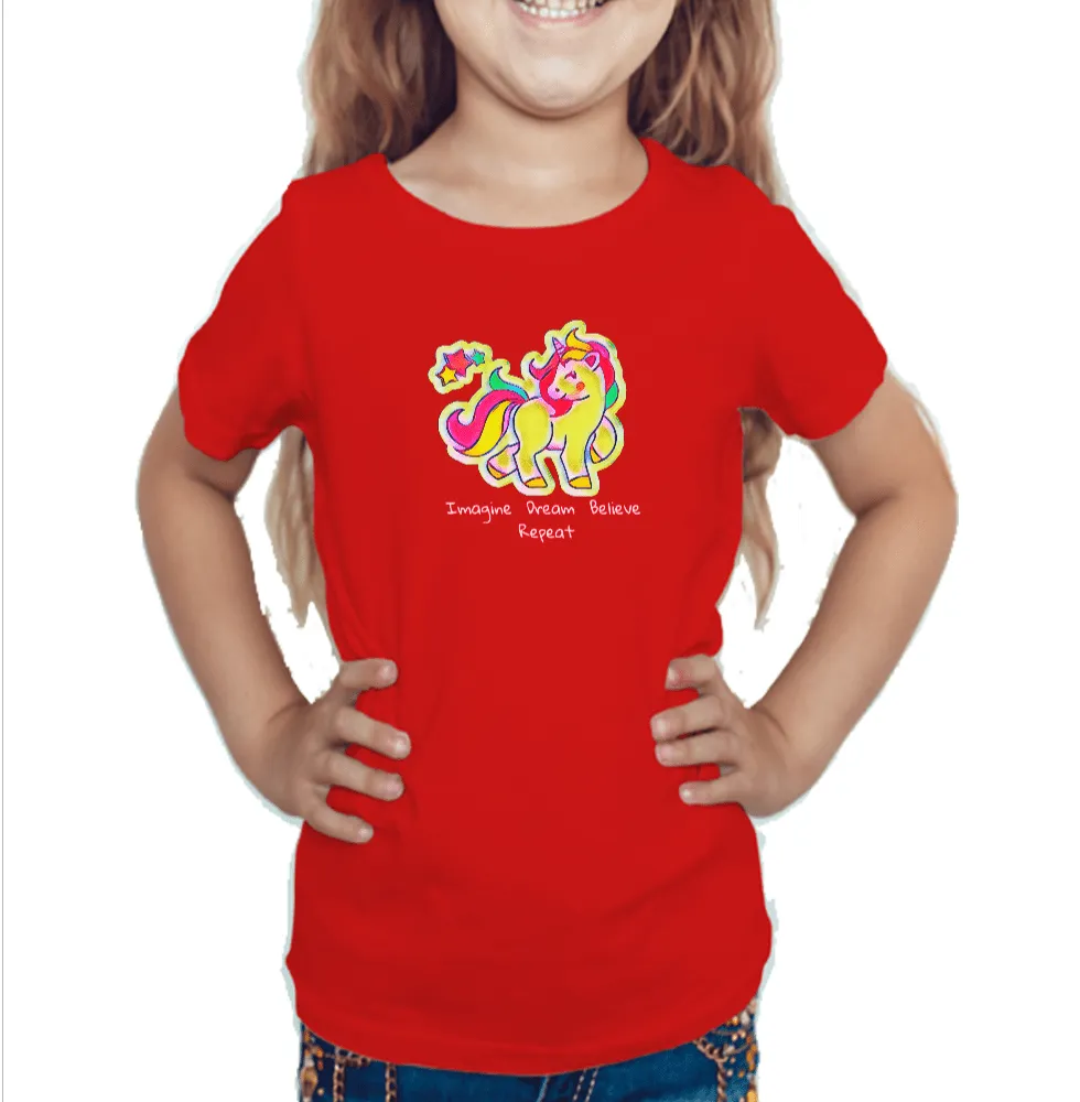 Unicorn Little Girl's T Shirt D20
