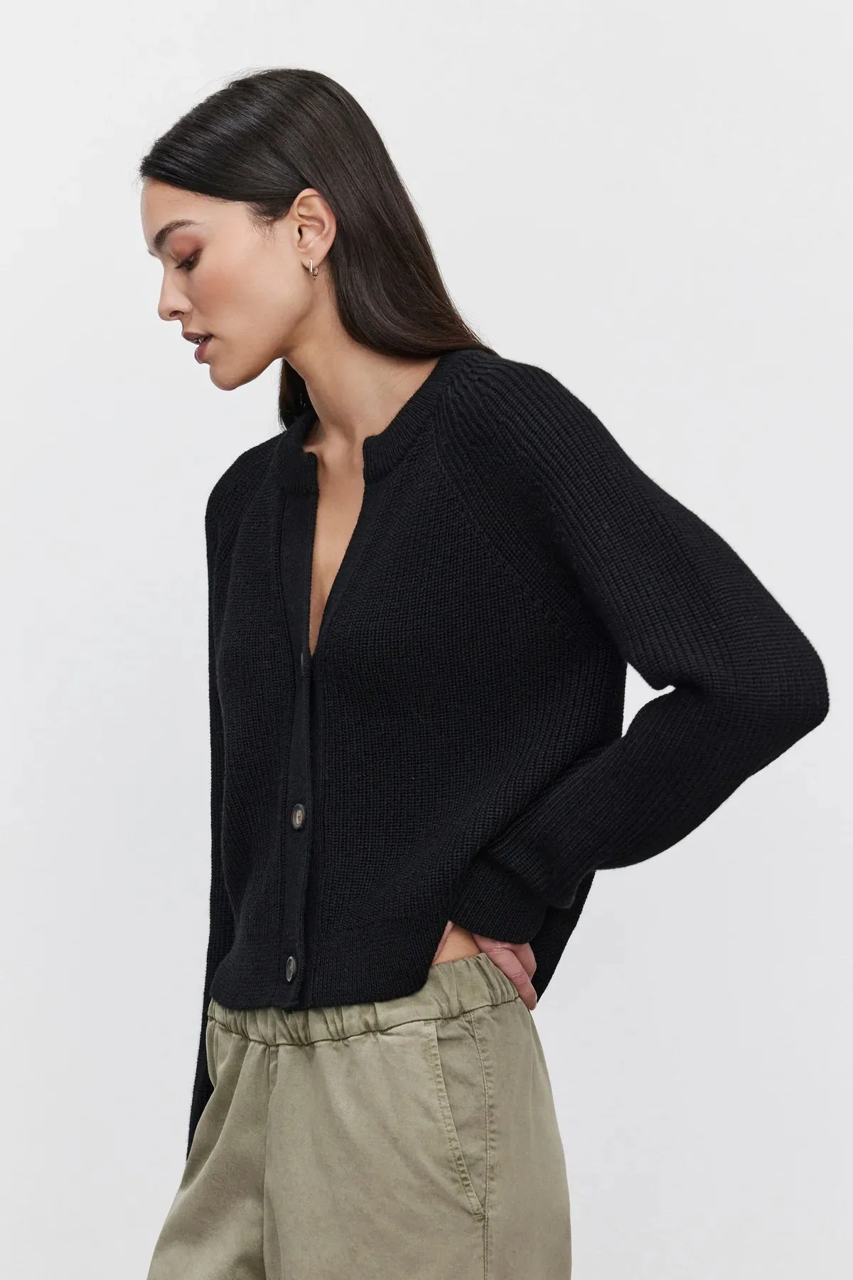 Velvet Shayla Engineered Stitches Cardigan