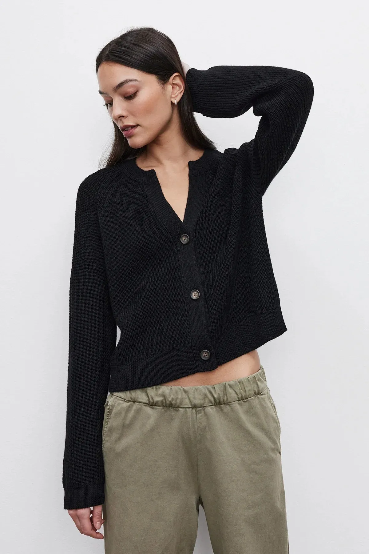 Velvet Shayla Engineered Stitches Cardigan