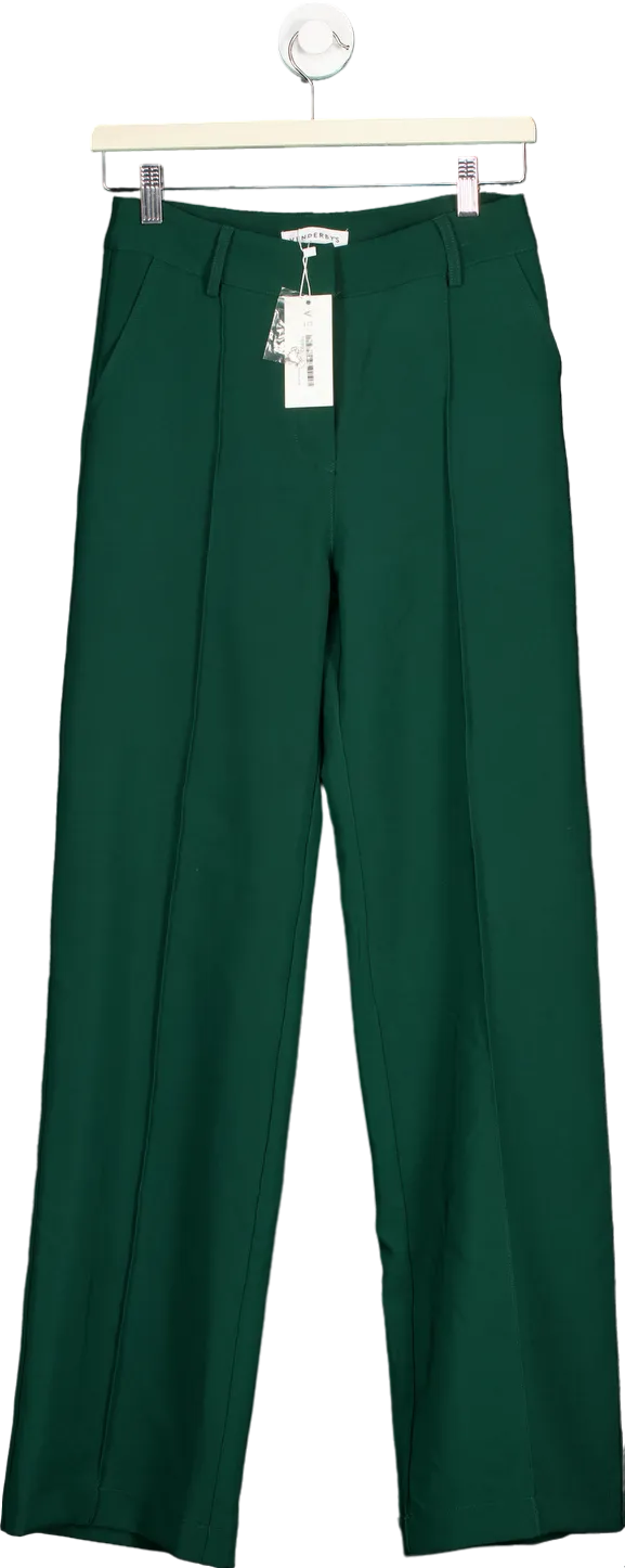 Venderby’s Green Wide-Leg Trousers UK S