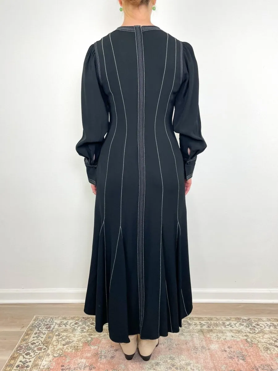 Vienne Dress in Noir