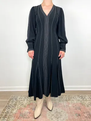 Vienne Dress in Noir