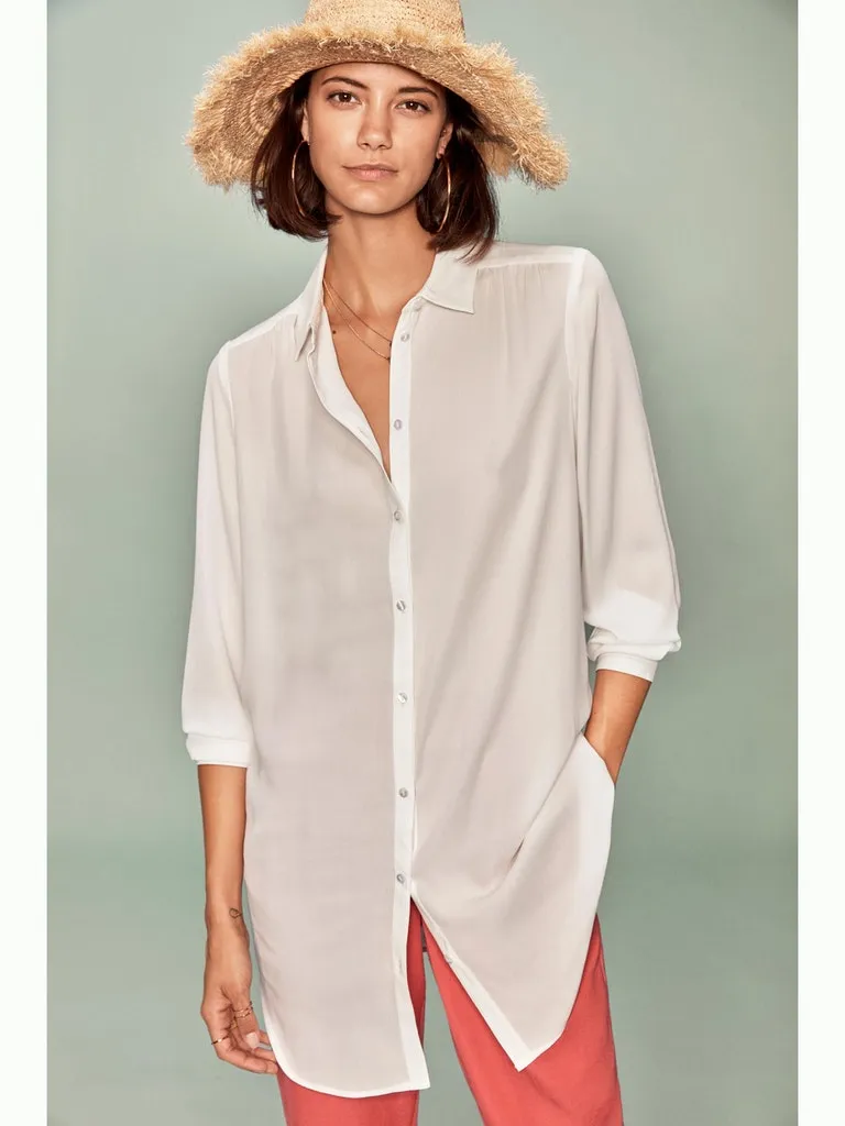 VILA GmbH / Damen-Shirt / VILUCY BUTTON  L/S TUNIC - NOOS