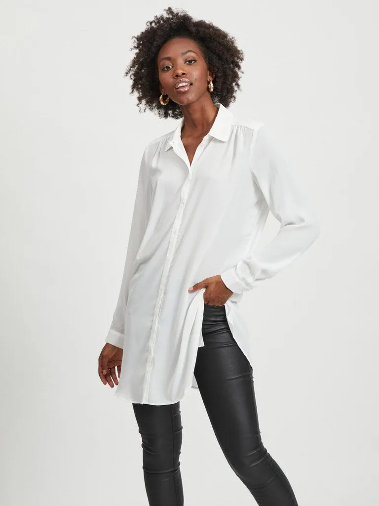VILA GmbH / Damen-Shirt / VILUCY BUTTON  L/S TUNIC - NOOS