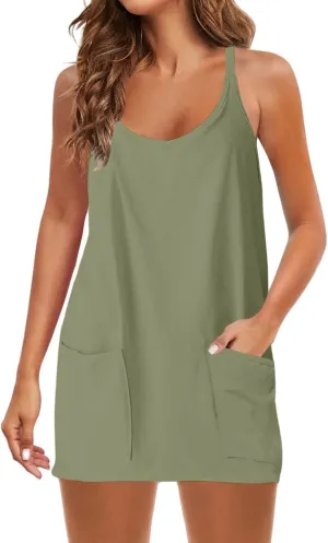 Women's Ditsy Floral Smocked Summer Sundress V-Neck Drawstring Spring Dresses 2025